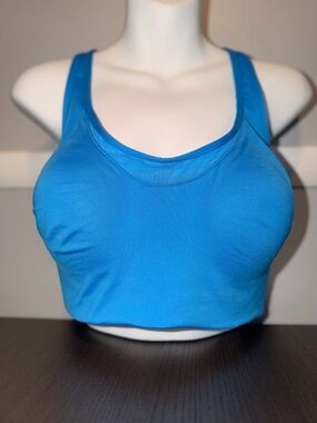 PINK Victoria's Secret Electric Blue Scoop Sports Bralette
